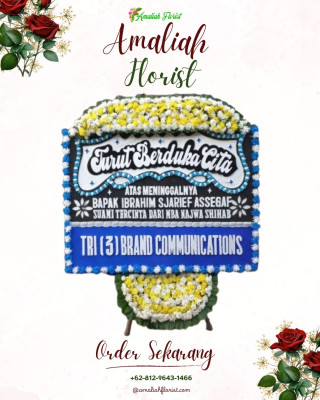 Papan Bunga Duka di Wayame